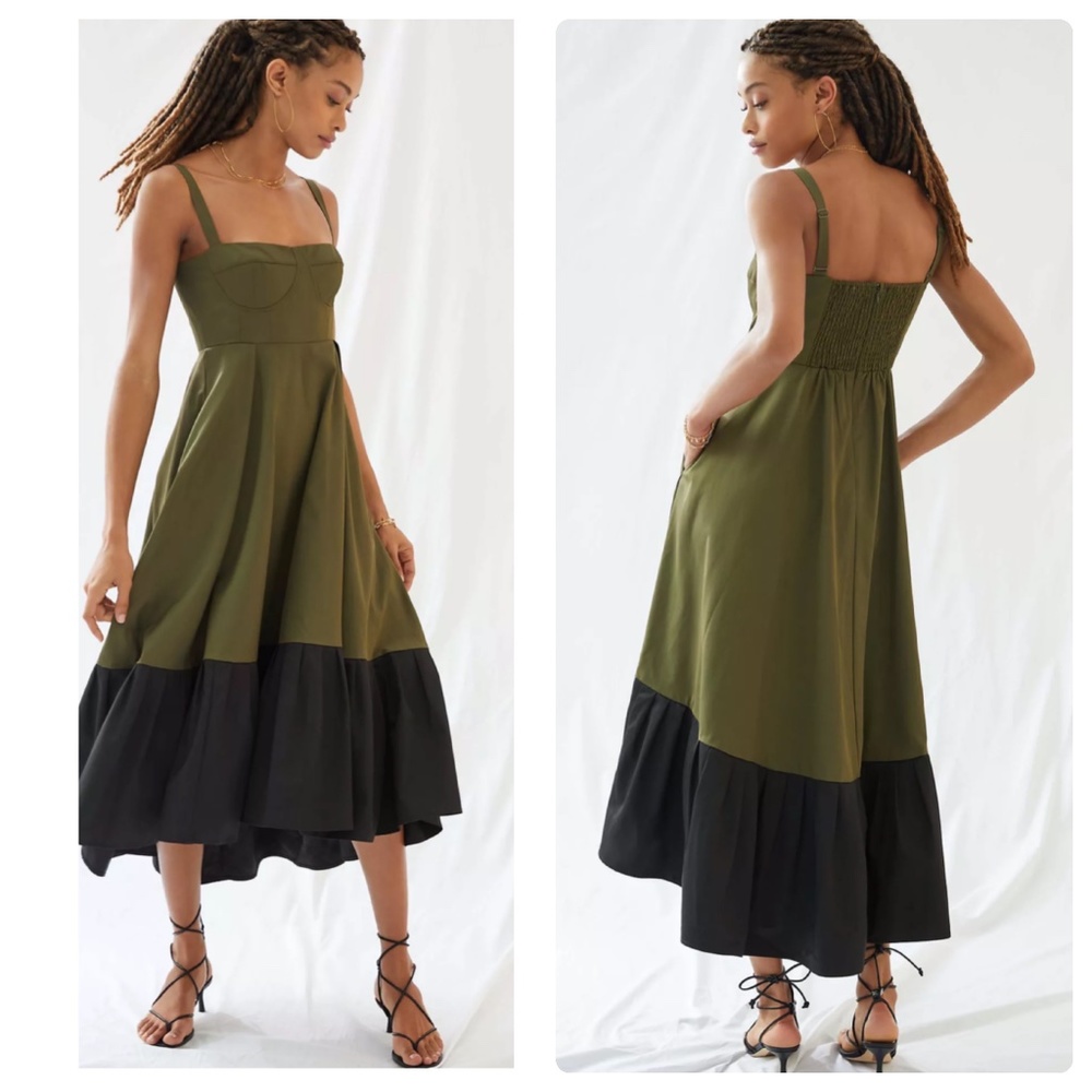 ANTHROPOLOGIE Flounced Maxi Dress - Mare Mare